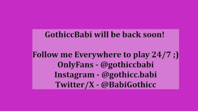 Watch gothicc_babi recorded live streams from Chaturbate on 2025/01/21, Cam Archive
